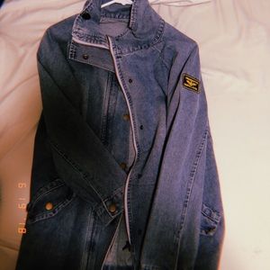 Long denim jacket